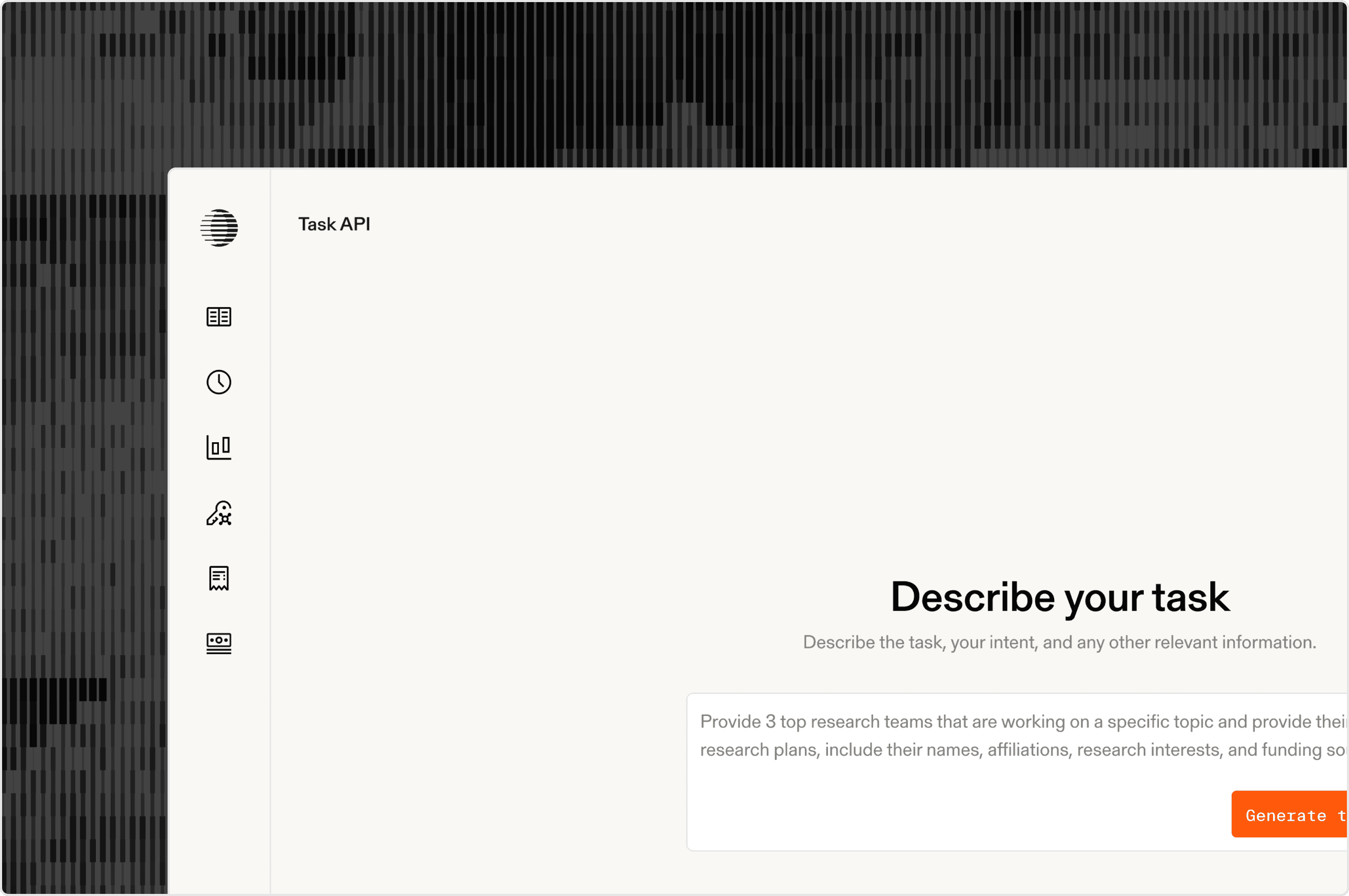 Illustration demonstrating deep research API concepts, web search capabilities, or AI agent integration features
