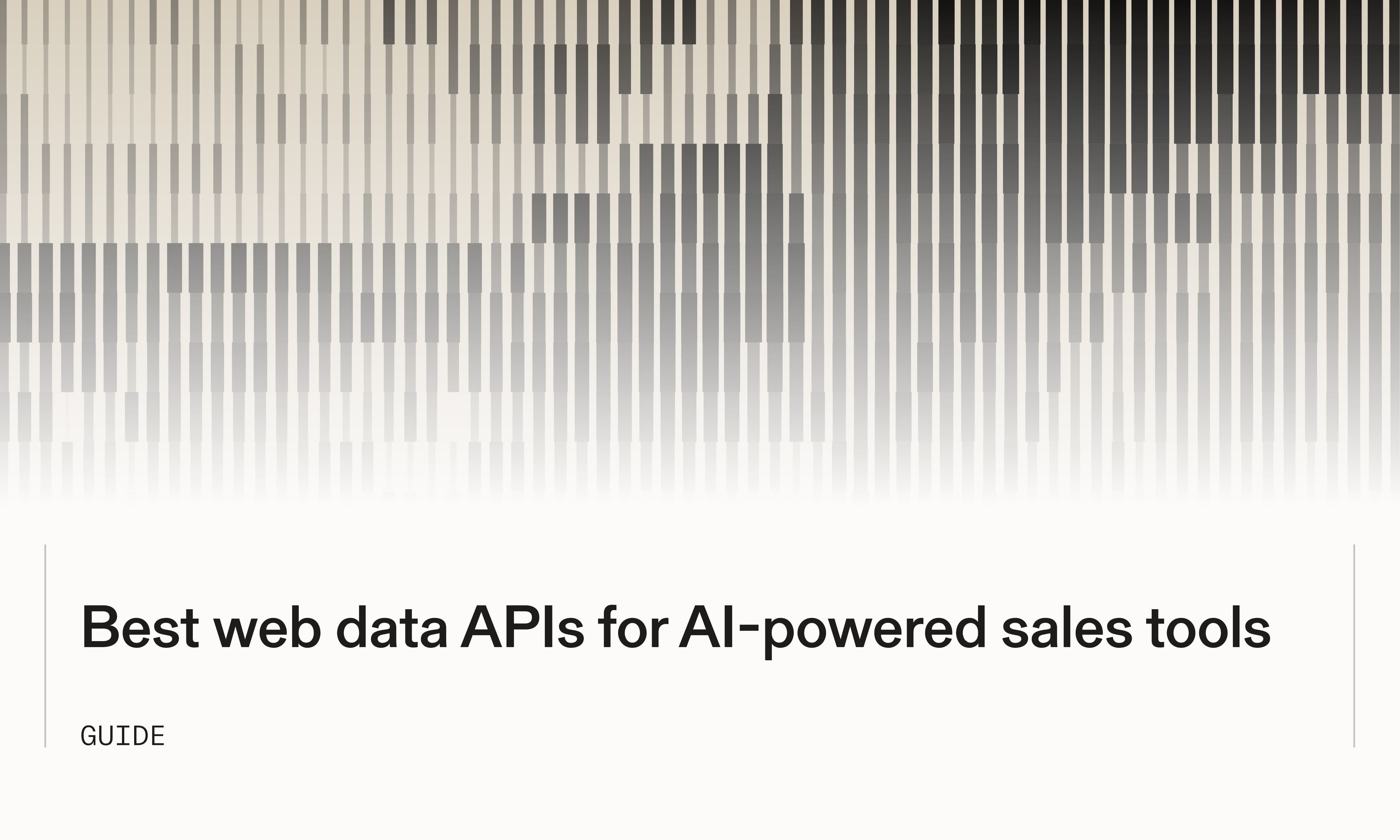 APIs for sales tools