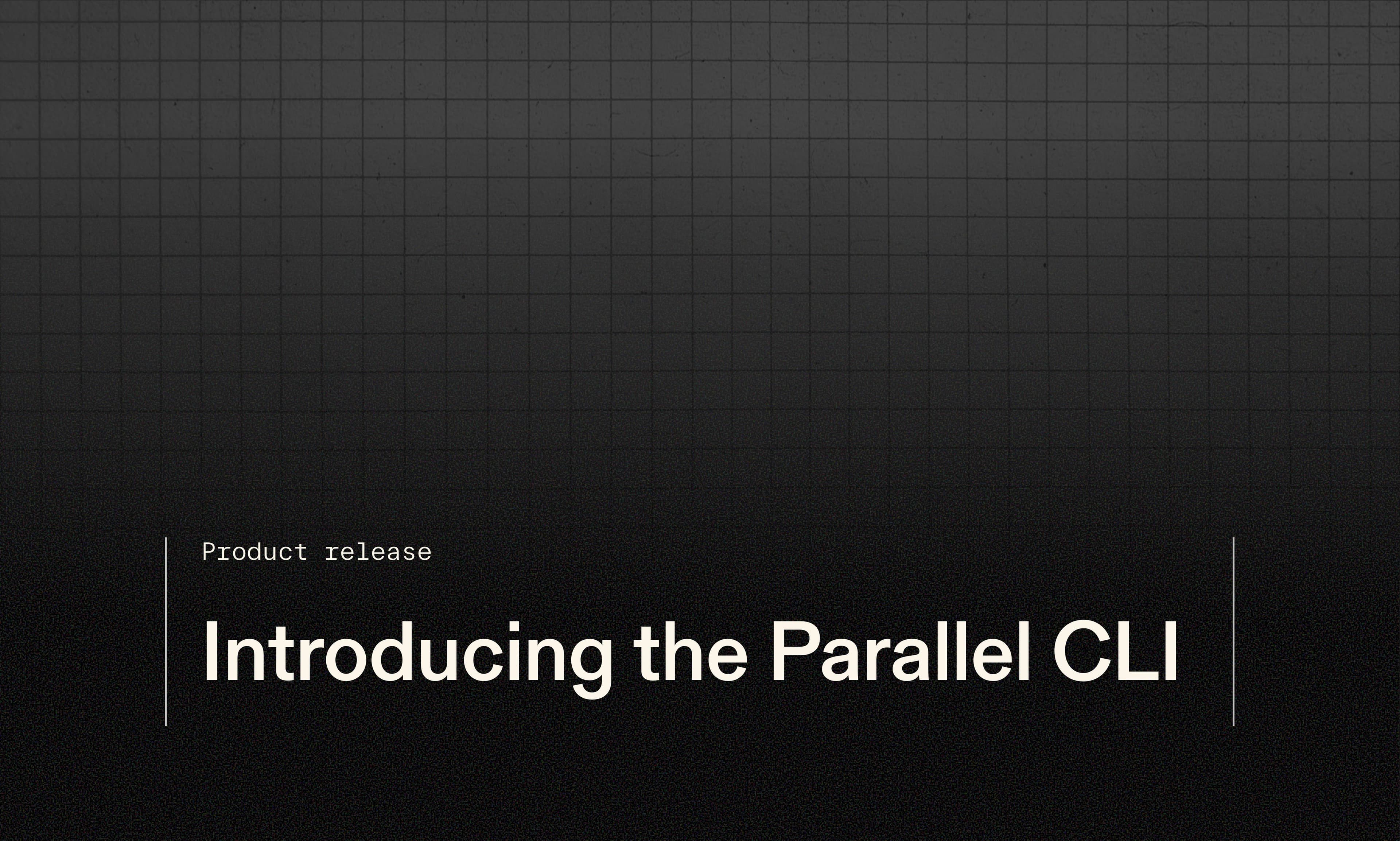 Introducing the Parallel CLI